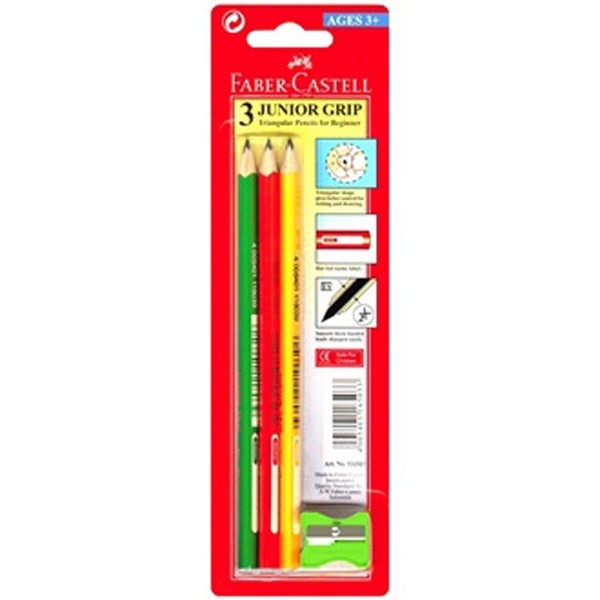 Faber Castell FCI116527 Junior Grip Pencil - Black (pkt/12pc)
